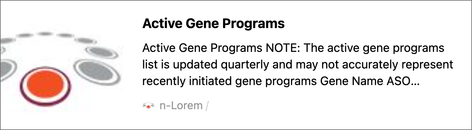 active gene programs